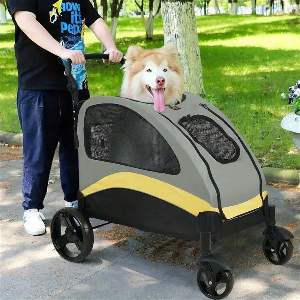 Breed Foldable Dog Stroller Jogger Holds Up To 121lb