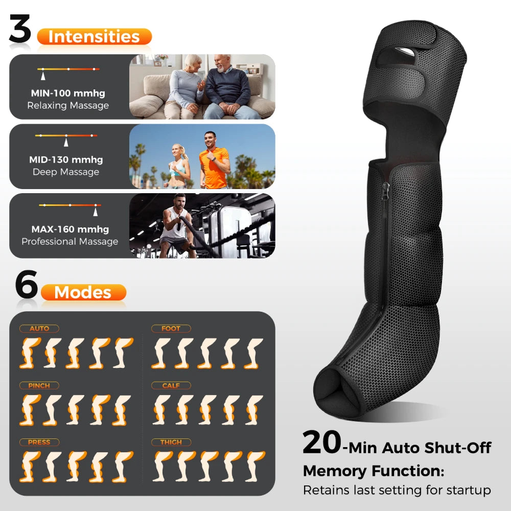 Nekteck Leg Compression Massager With Heat And Air Boots