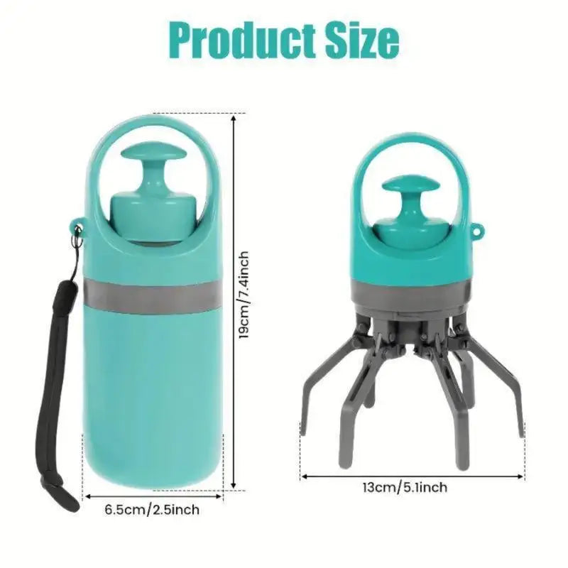 Portable Pet Poop Scooper With Integrated Bag Dispenser