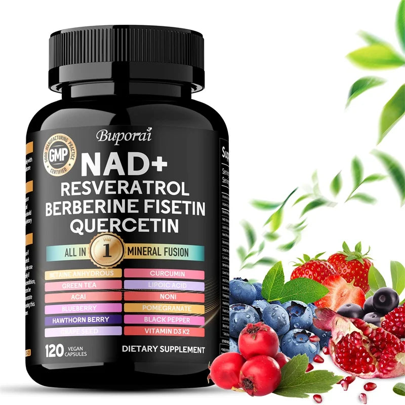 Coolkin NAD Resveratrol Quercetin Berberine Fisetin Health