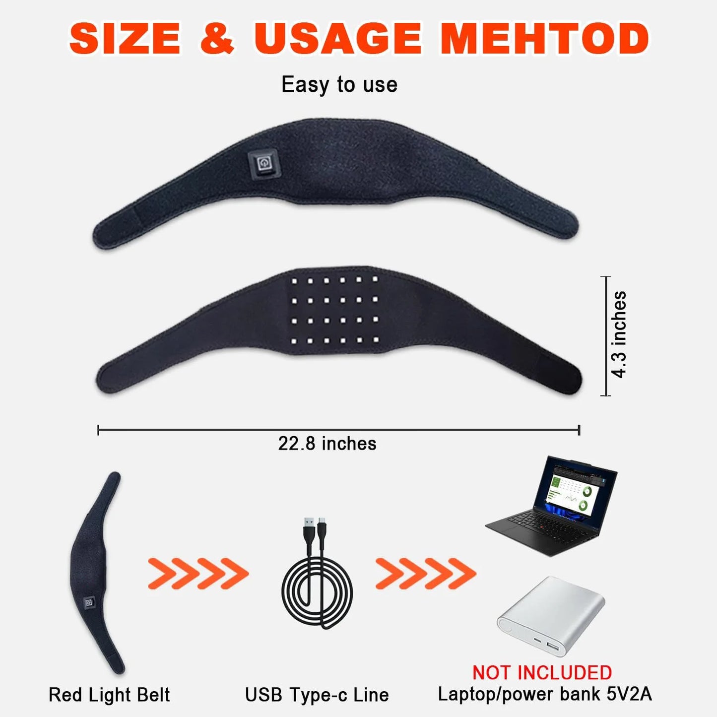 Effect Red Light Therapy Belt For Neck Pain Relief Device