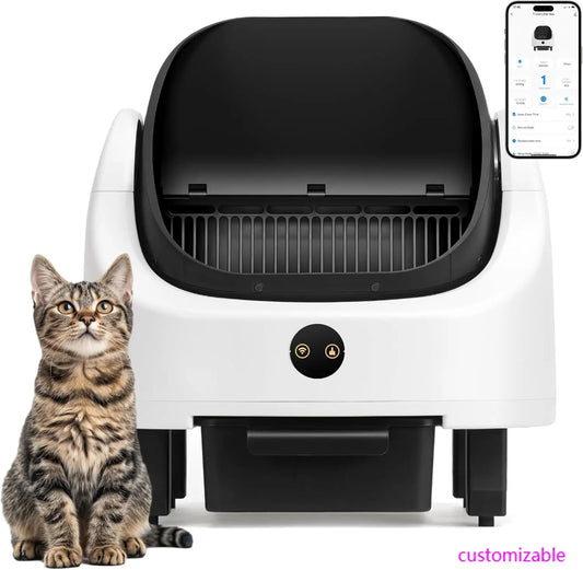 XMSJ Automatic Self-Cleaning Litter Box for Multiple Cats App Control