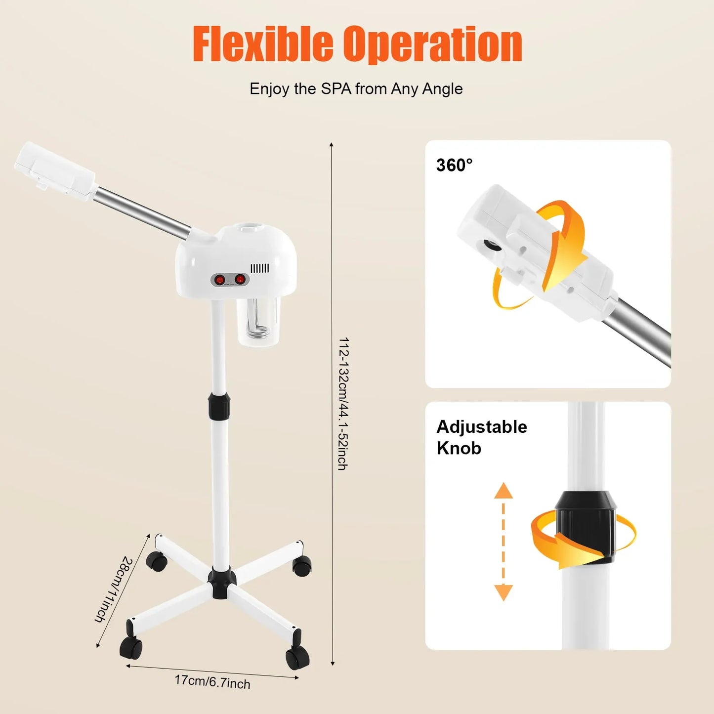 Ozone Facial Steamer For Home Spa And Salon Skin Care