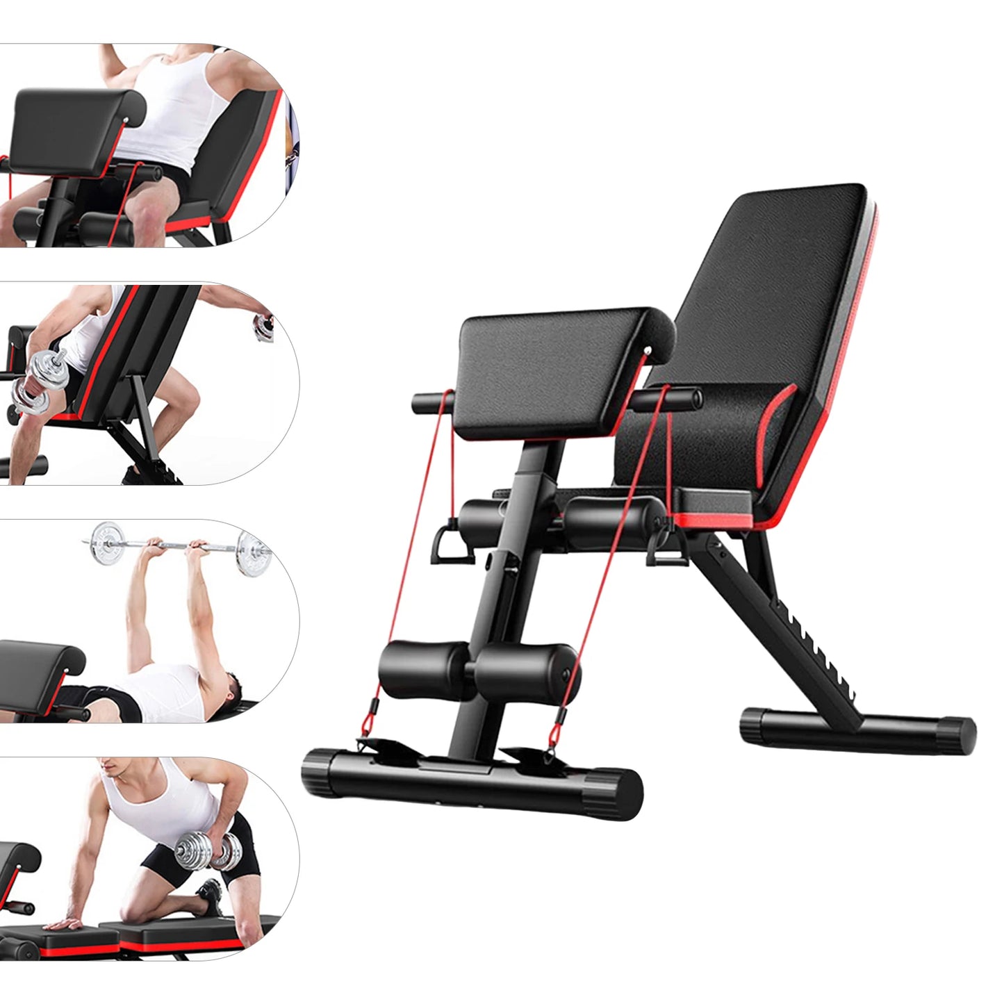 General Use Adjustable Weight Bench With 7 Position Backrest