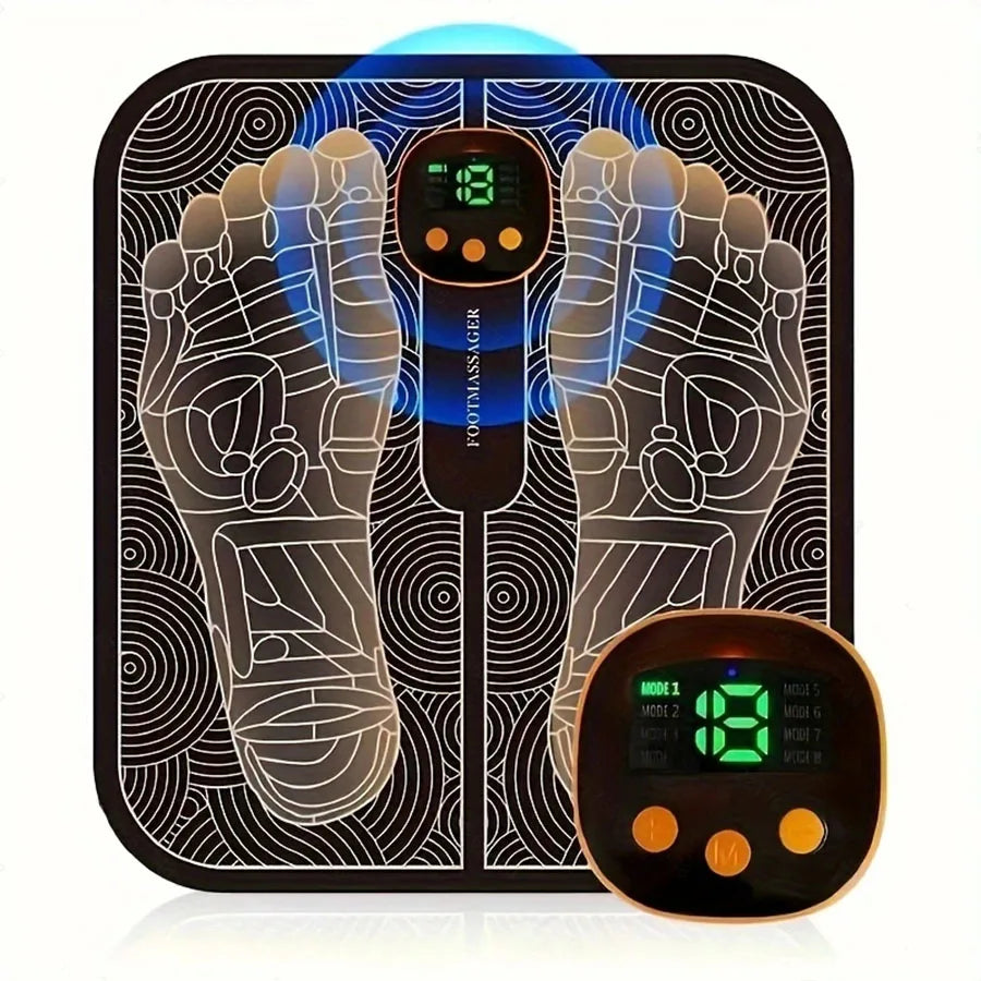 EMS Foot Massager For Muscle Relaxation With LCD Display Remote