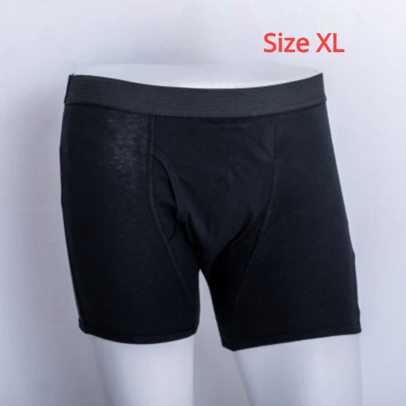 LEEDAMOO Men's Incontinence Underwear Postoperative Cotton Briefs