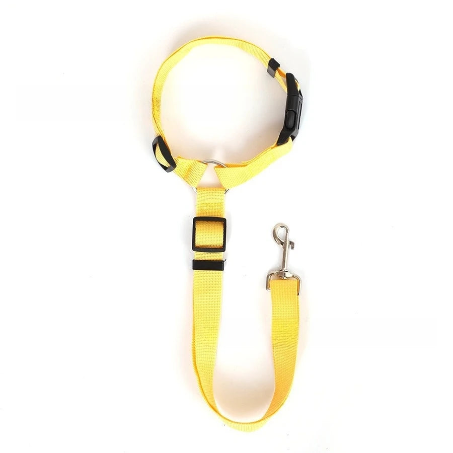 NONECN Dual In One Pet Car Seat Belt Leash Harness