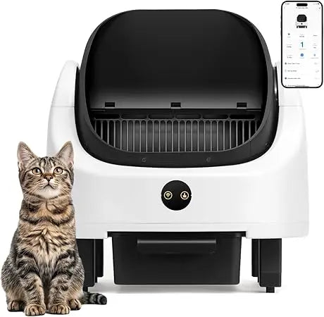 XMSJ Automatic Self-Cleaning Litter Box for Multiple Cats App Control
