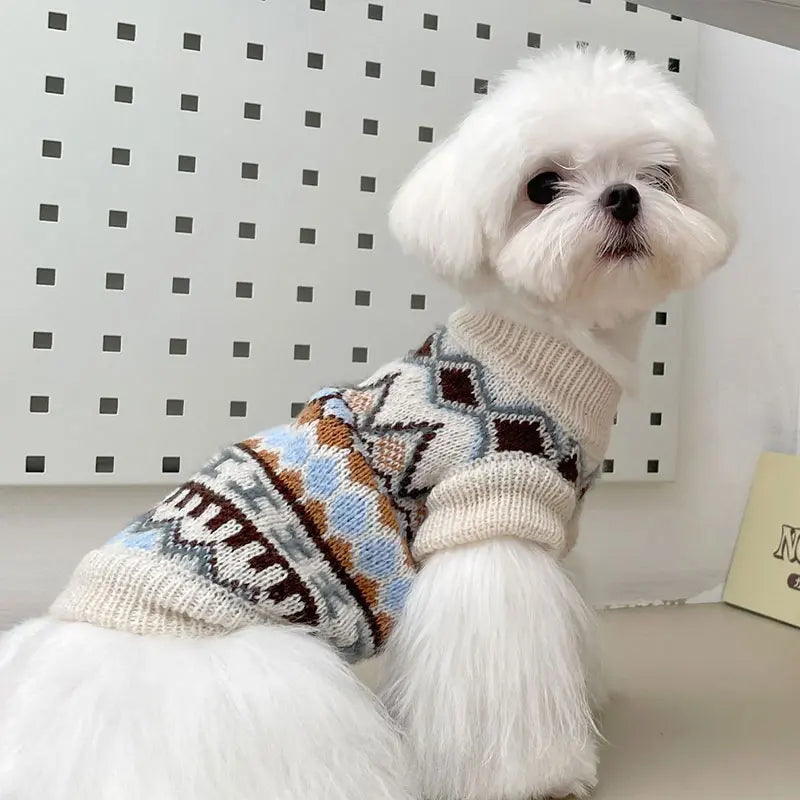 NONECN Bohemia Knit Pet Sweater Two Legged Cats Dogs