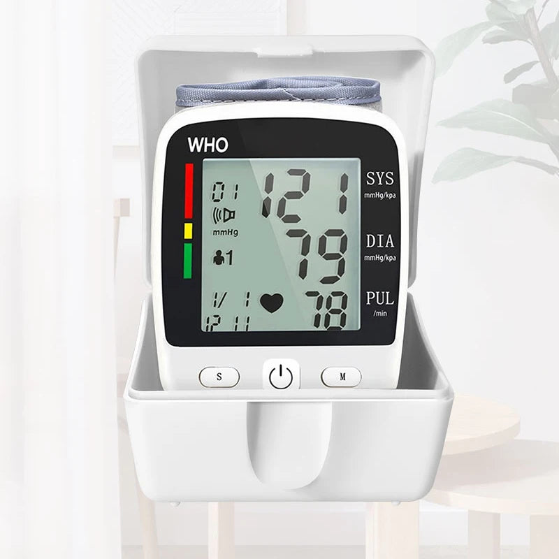 TAKROL Rechargeable Wrist Blood Pressure Monitor With LCD