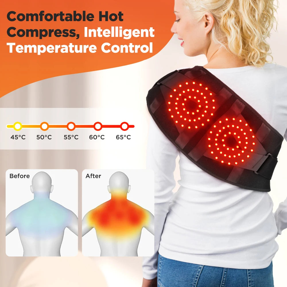 Hailicare Heating Vibration Massager Belt for Waist and Lower Back