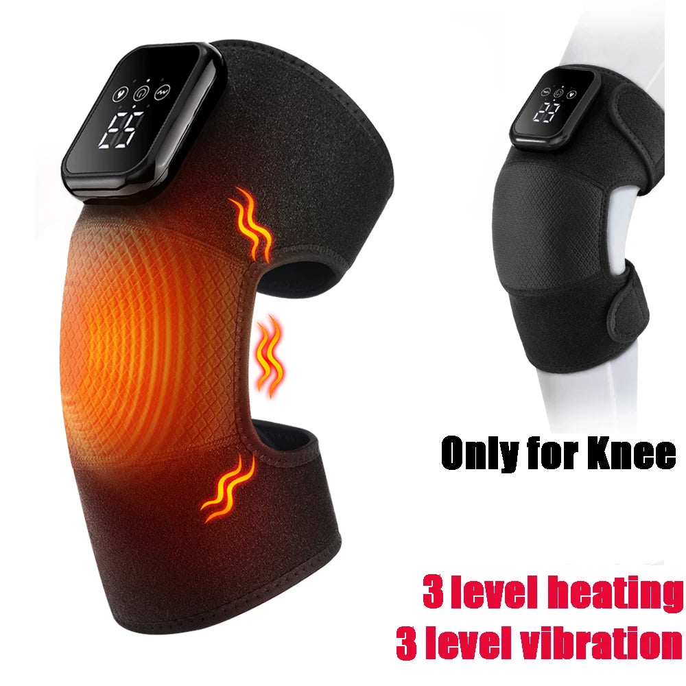 PASTSKY Electric Knee Massager 2 in 1 Heated Vibration Therapy