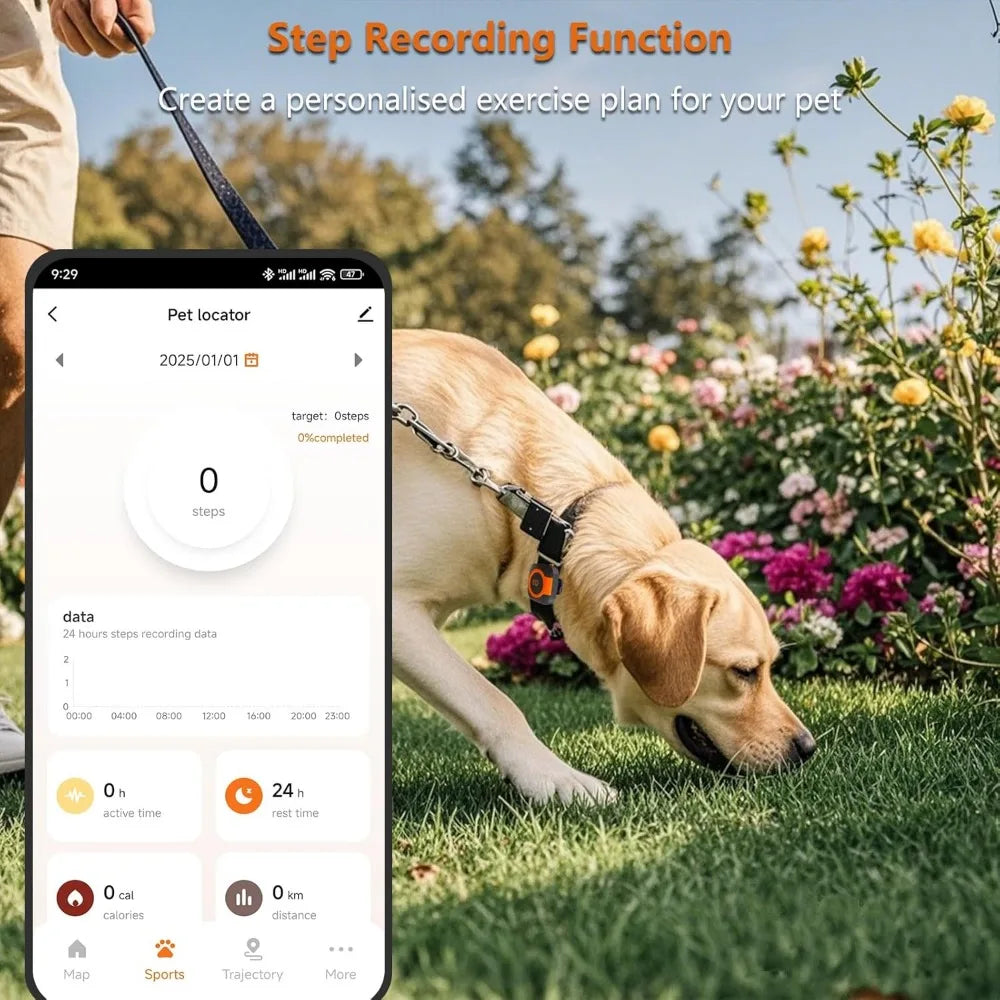 GPS Dog Tracker Health Monitor for Pets and Collars