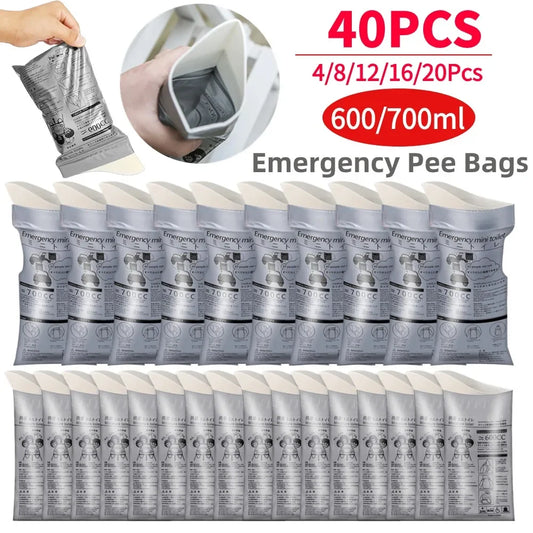 Alloet Emergency Urine Bag Portable Outdoor Toilet Urinal For Travel