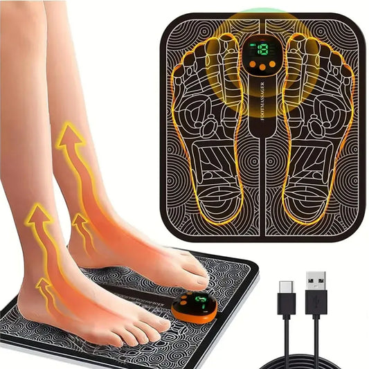 EMS Foot Massager For Muscle Relaxation With LCD Display Remote