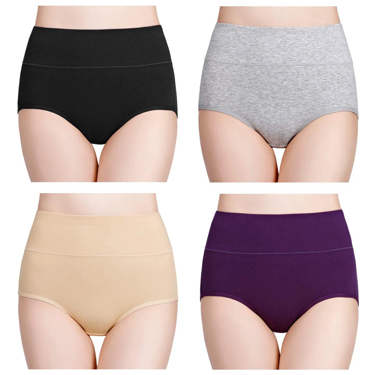 JOG MCERGCN Cotton Panties Women High Waist Briefs