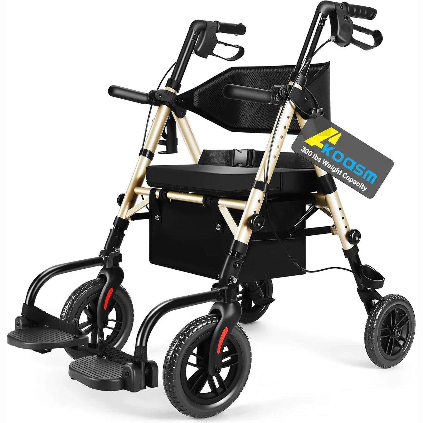 Origin Lightweight 2 In 1 Rolling Walker Wheelchair Combo