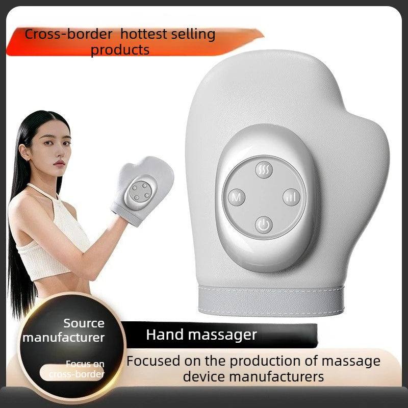 Electric Hand Massager With Finger Joint Kneading And Hot Compress