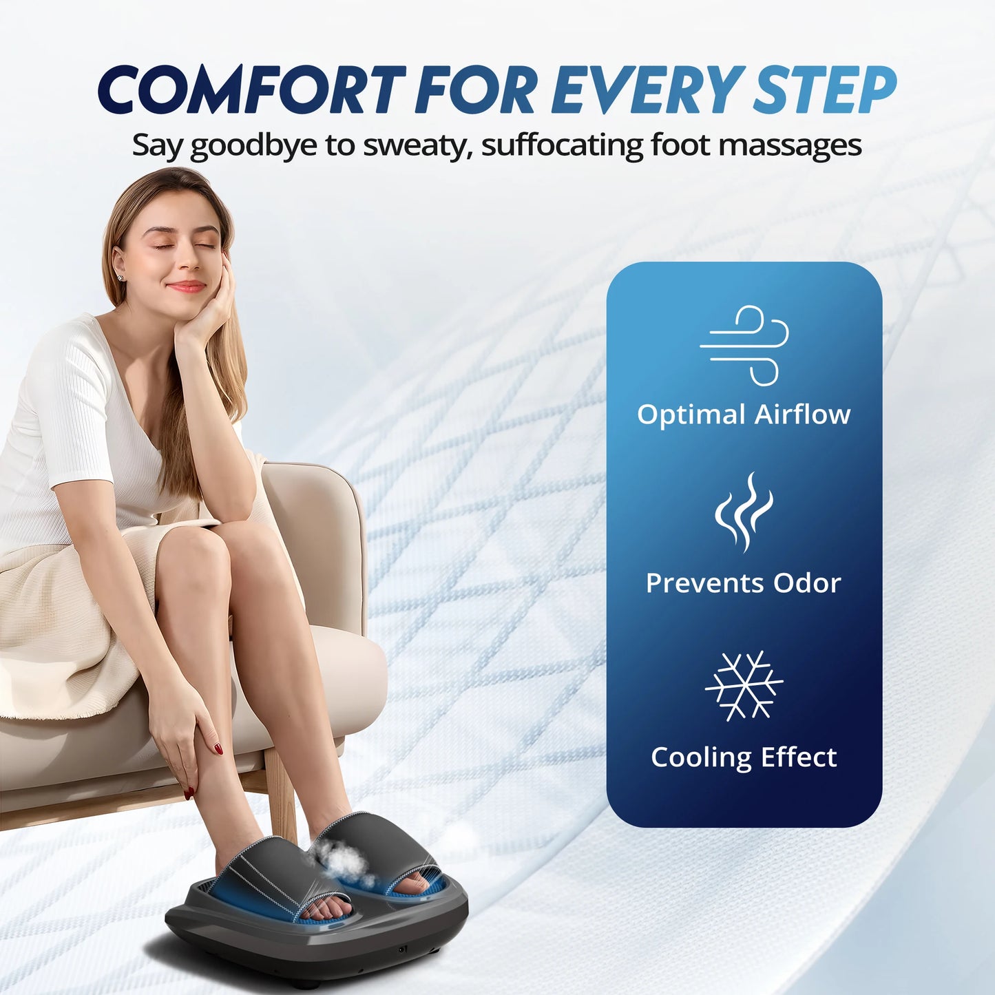 HIMOUTA Foot Massager HG01A with Heat Shiatsu Kneading
