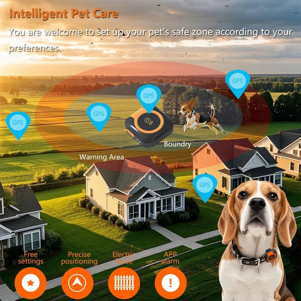 GPS Dog Tracker Health Monitor for Pets and Collars