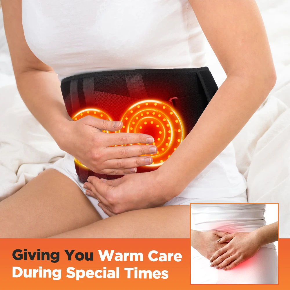 Hailicare Heating Vibration Massager Belt for Waist and Lower Back