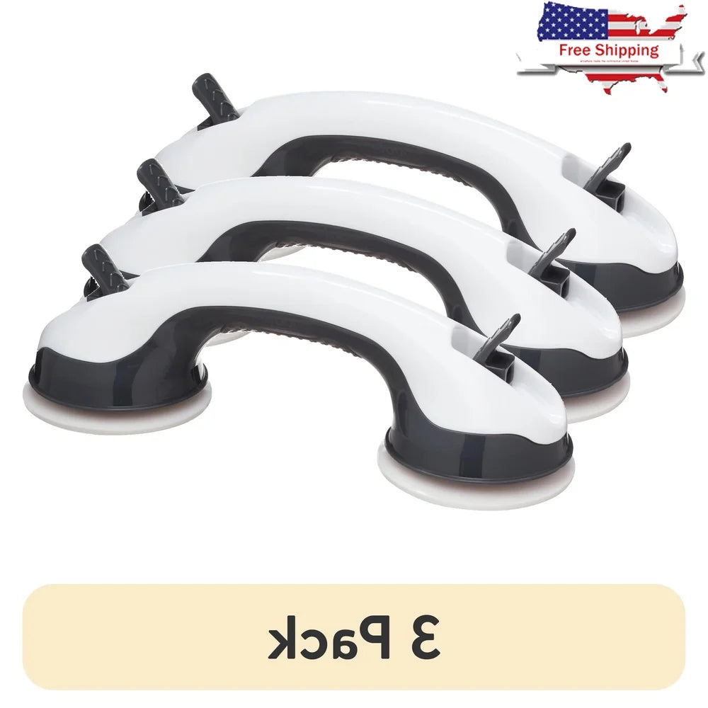 XMSJ Bed Bath Grip Bar Shower Handle 3 Pack Suction Cup