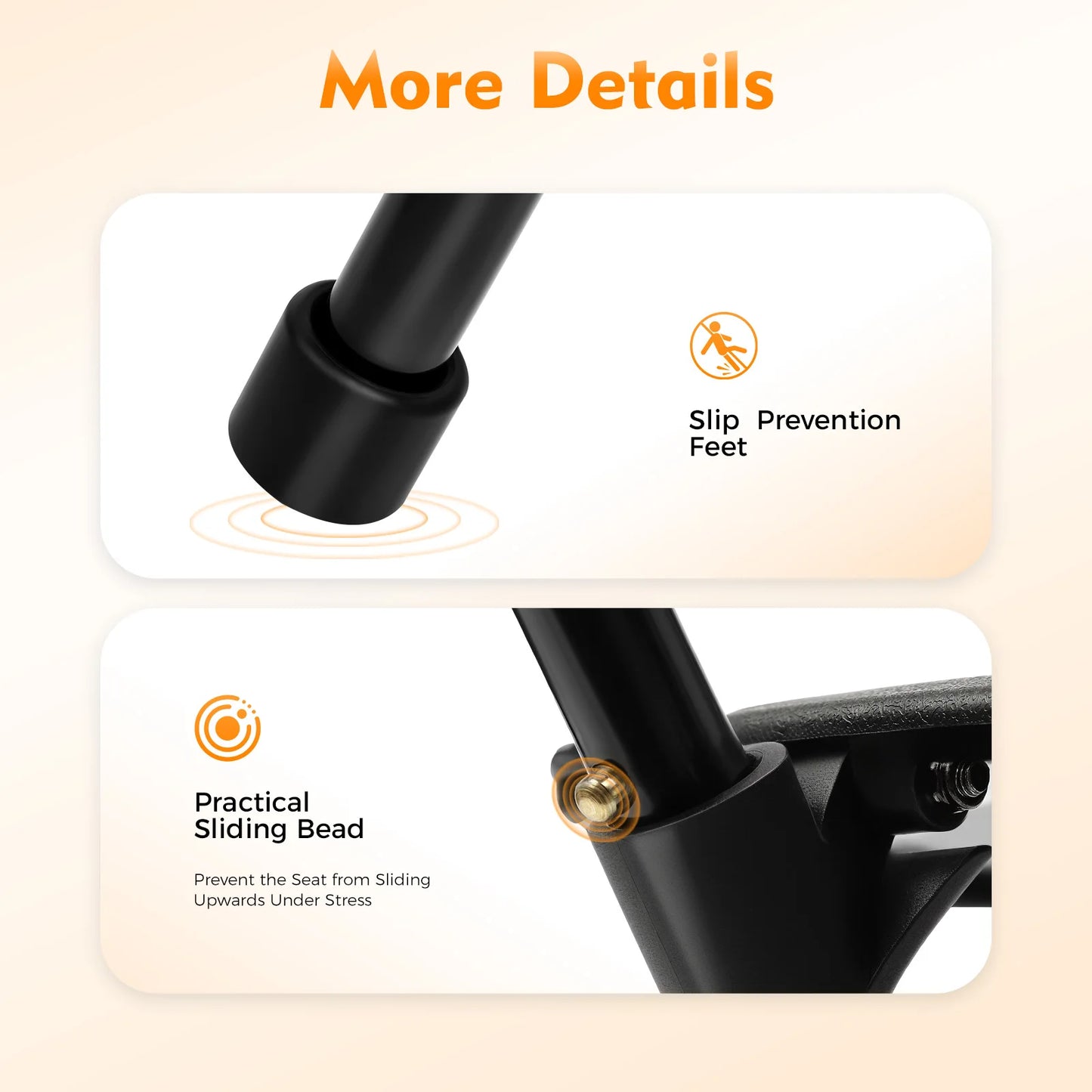 Foldable Cane Chair Folding Stool for Leg Rehabilitation